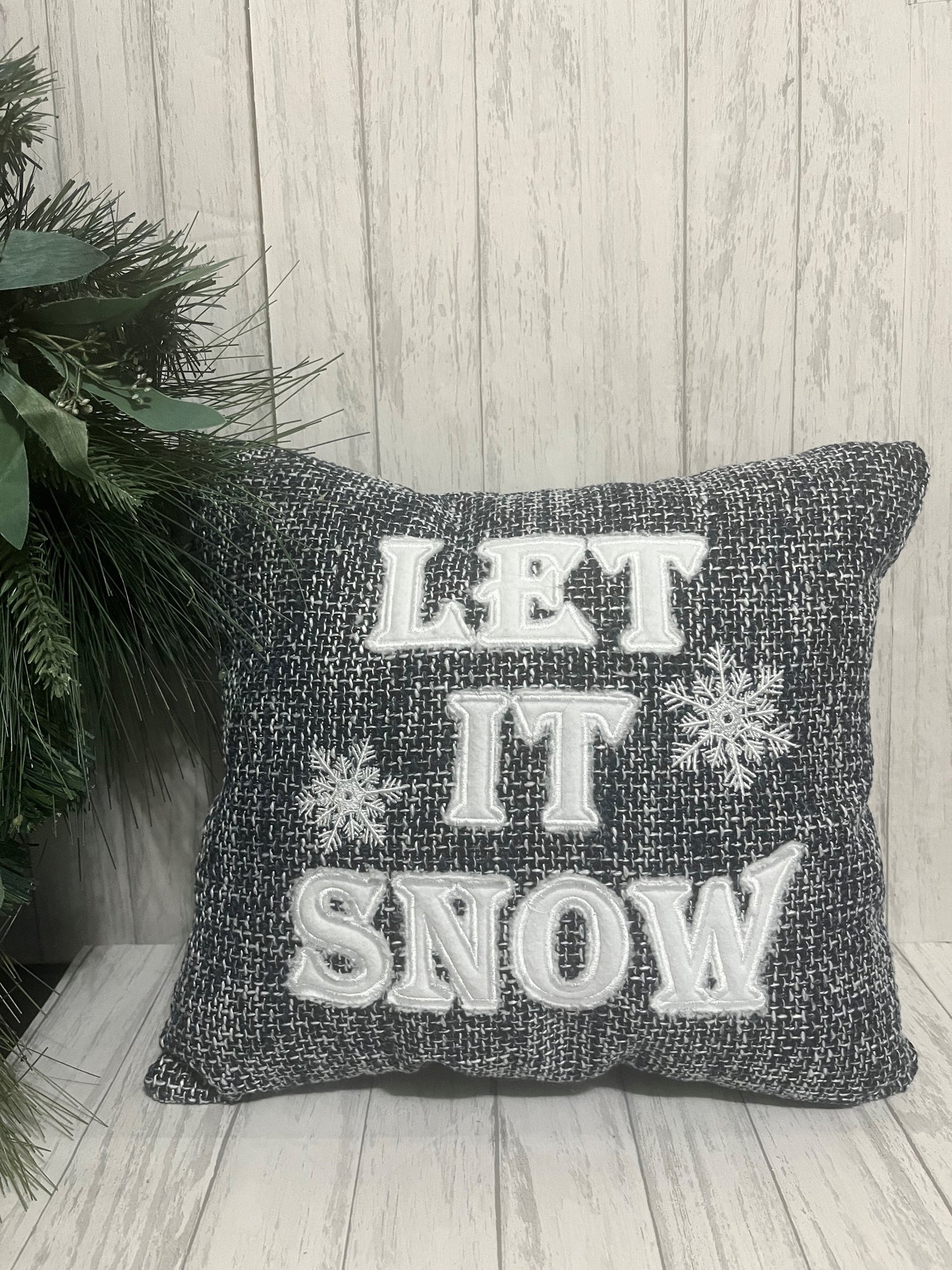 Embroidered Christmas Pillows